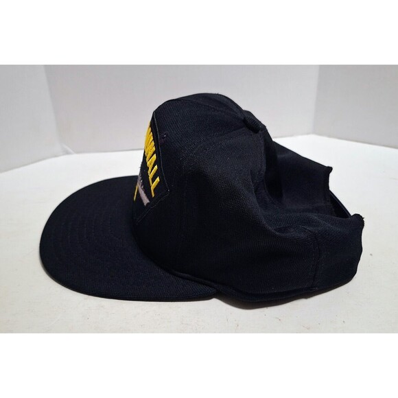 VINTAGE AJD BASEBALL CAPS ROYAL NAVY HMS CORNWALL F 99 SNAPBACK HAT MADE IN USA - Picture 3 of 7